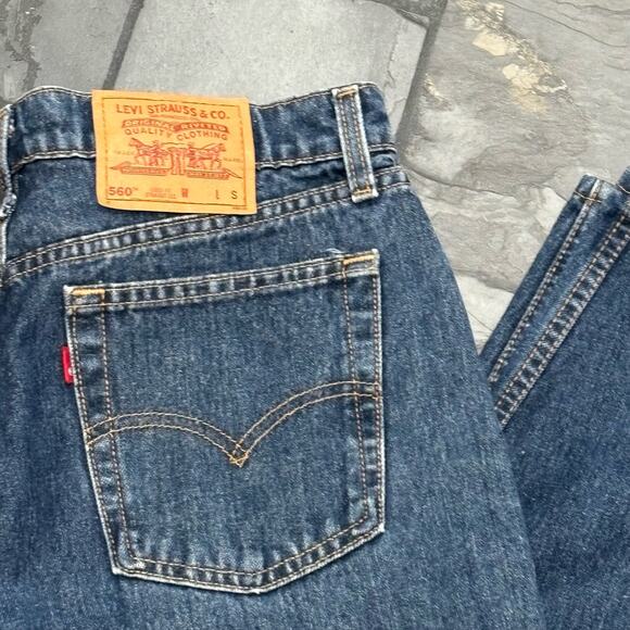 Vintage Made in the USA Levi's 560 Loose Fit Straight Leg Jeans - size 14 - Picture 6 of 6